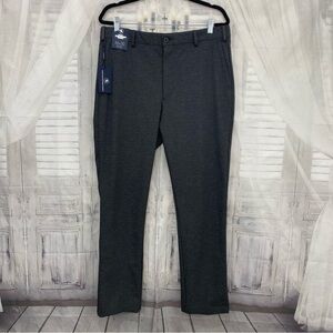 Hart Schaffner Marx Size 36 x 30 36x30 Gray Pants Straight Fit Flat Front Nylon